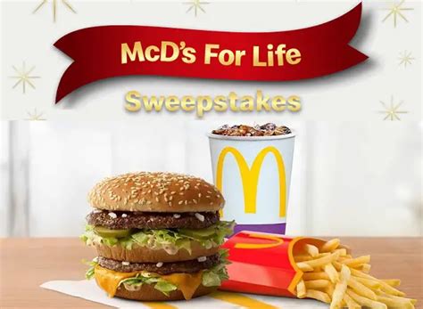 mcdonalds sweepstakes|How To Enter McDonald's For Life Sweepstakes For .